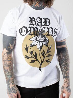 Bad Omens Sword Sunflower Heavy Metal Band T-shirt